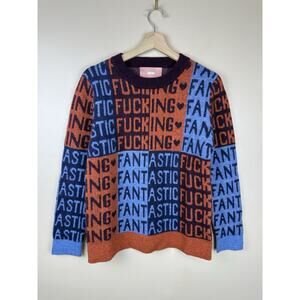 AYDA Pepper Sweater Size Small Navy Multi Rare Knit
Baby Alpaca Merino Wool NWT